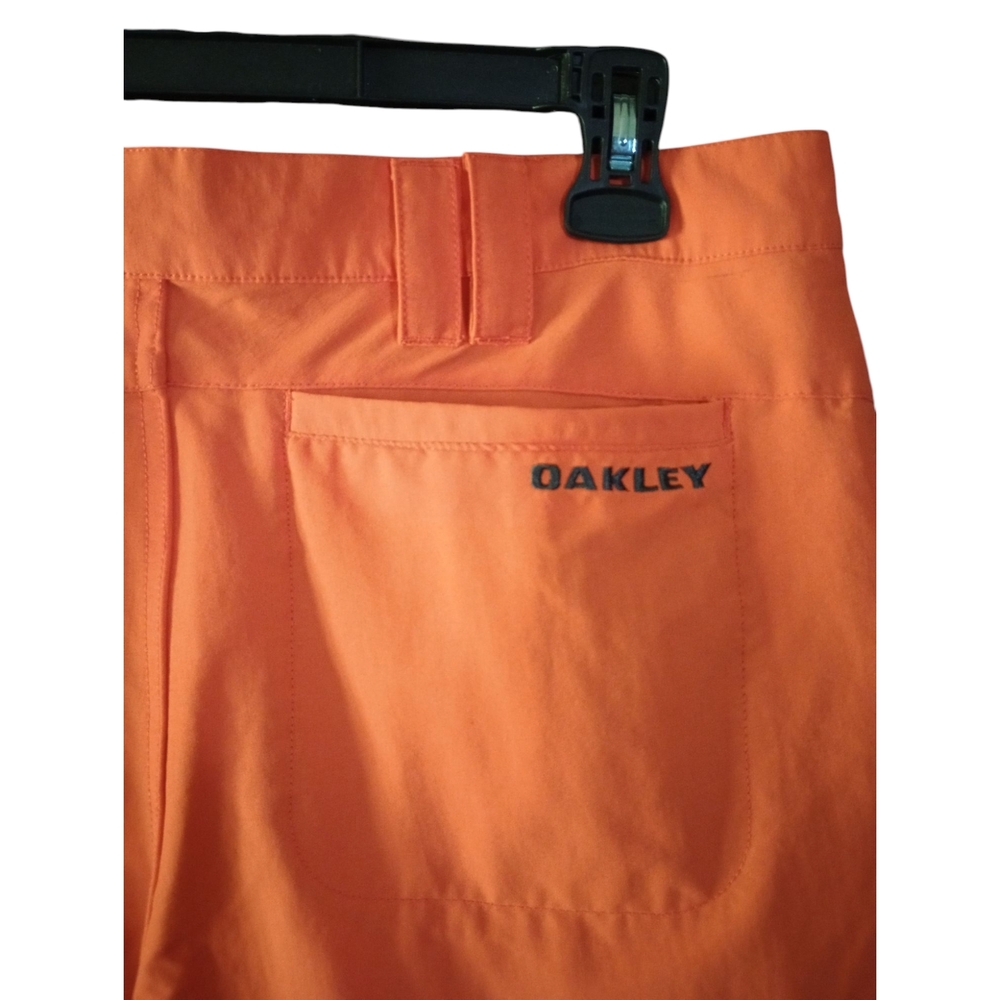 Oakley Athletic Orange Shorts Lightweight Activewear - Picture 9 of 13